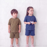 Pack of 2 Co-Ord Sets - Charcoal Blue | Olive Green