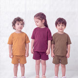 Pack of 3 Co-Ord Sets - Rust | Maroon | Olive Green