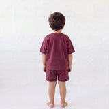 2-Piece Co-Ord Set - Unisex - Burgundy